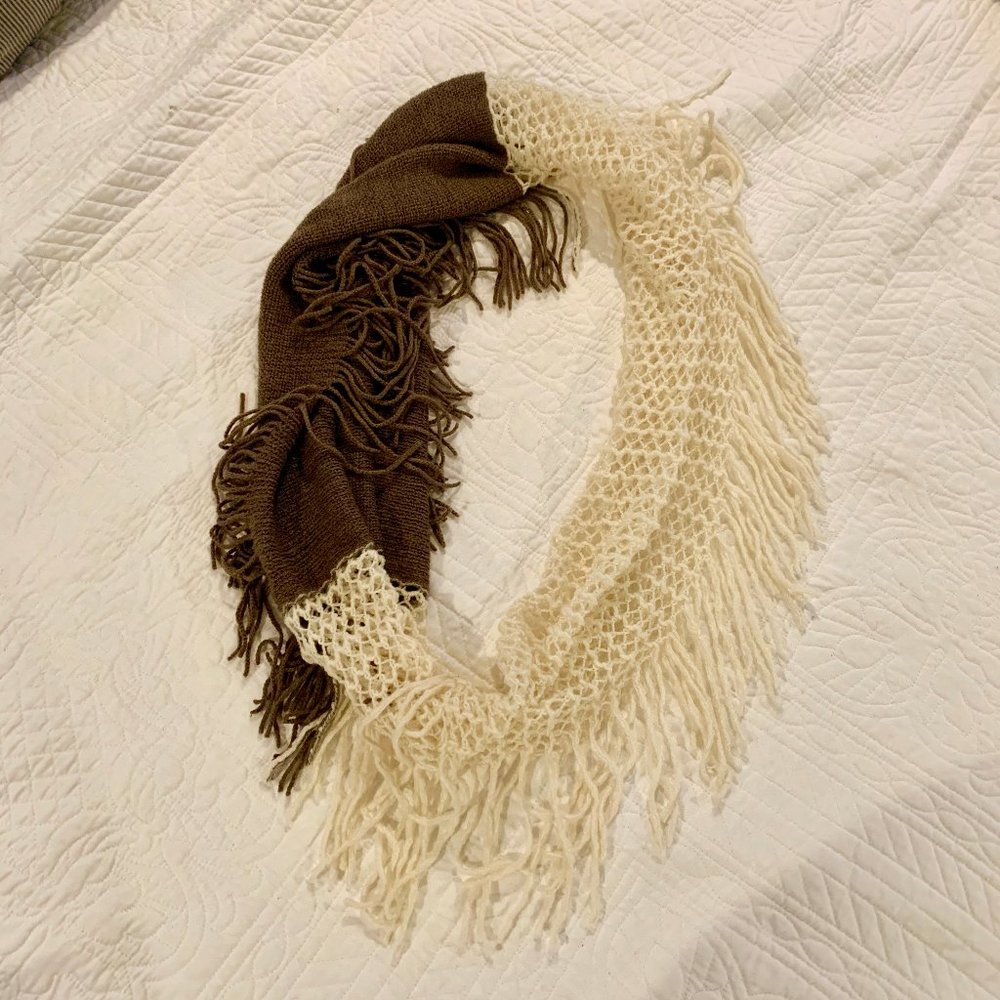 Half-and-Half Infinity Scarf